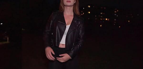  Public Agent Katarina Rina Fucked Doggystyle At Night in the Woods
